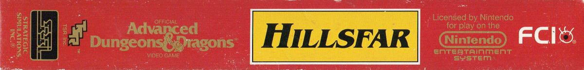 Spine/Sides for Hillsfar (NES): Left