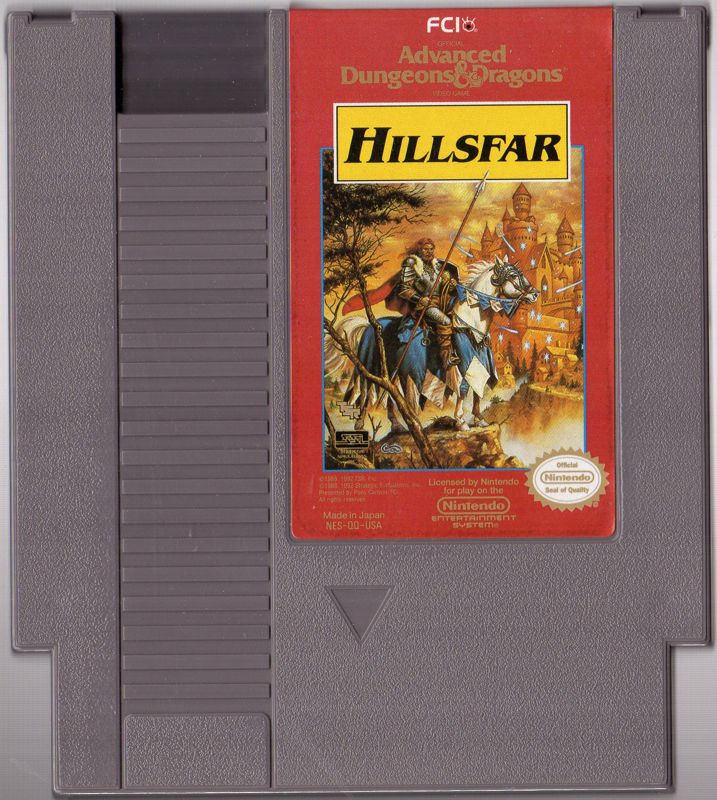 Media for Hillsfar (NES)