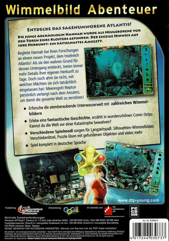 Back Cover for Neptune's Secret (Windows)