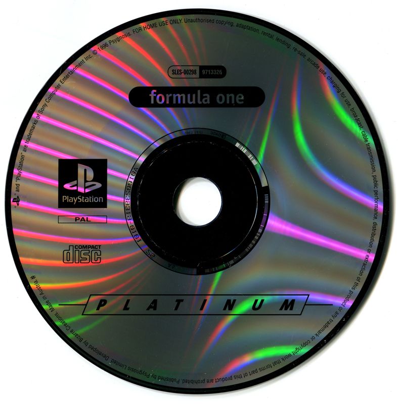 Media for Formula 1 (PlayStation) (Platinum release)