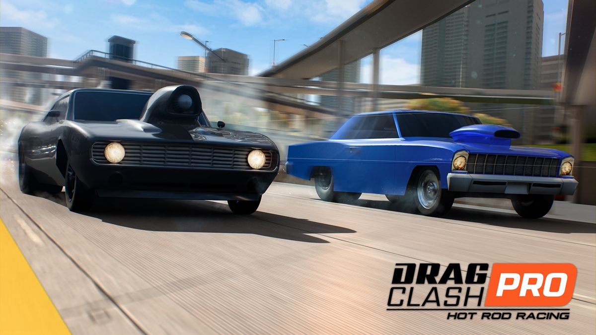 Front Cover for Drag Clash Pro: Hot Rod Racing (Nintendo Switch) (download release)