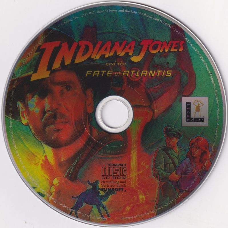 Media for Indiana Jones and the Fate of Atlantis (DOS) (CD-ROM version)