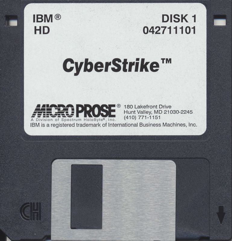 Media for CyberStrike (DOS): Game Disk