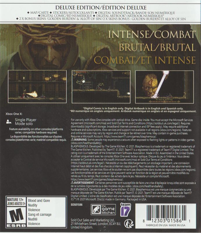 Blasphemous (Digital Deluxe Edition) cover or packaging material