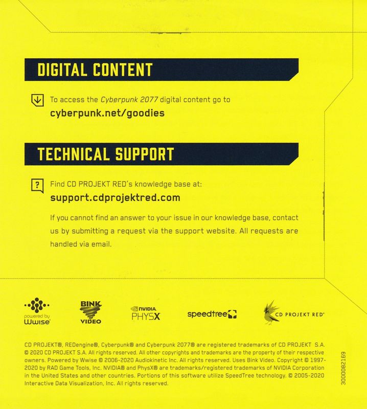 Other for Cyberpunk 2077 (PlayStation 4): DLC Card Back
