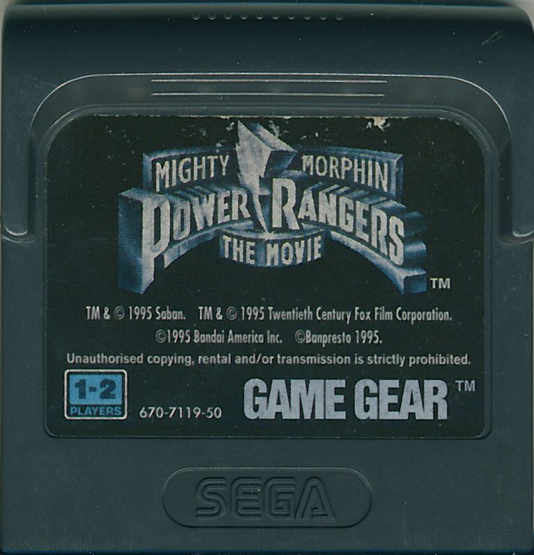 Media for Mighty Morphin Power Rangers: The Movie (Game Gear)