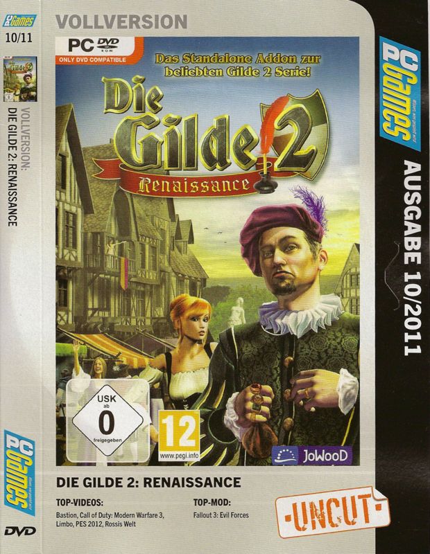 Front Cover for The Guild 2: Renaissance (Windows) (PC Games 10/2011 covermount)