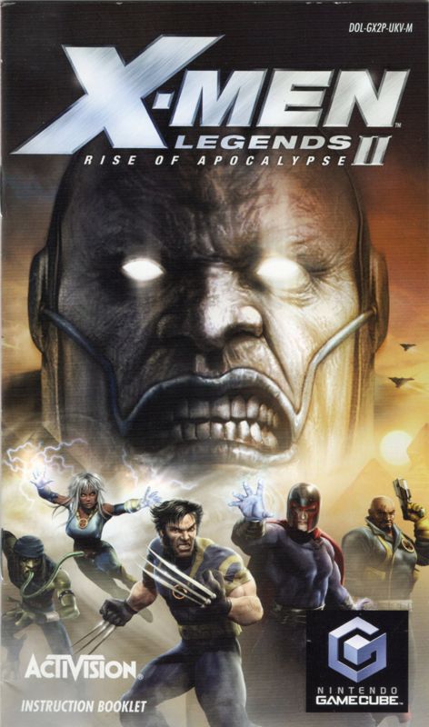 Manual for X-Men: Legends II - Rise of Apocalypse (GameCube): Front