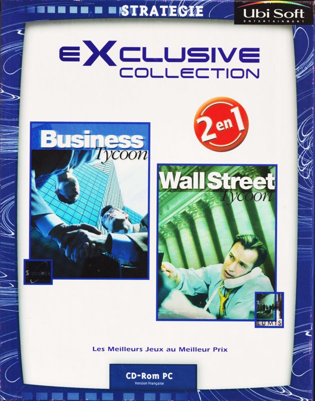 Front Cover for 2 en 1: Business Tycoon / Wall Street Tycoon (Windows) (eXclusive Collection STRATEGIE release (Ubi Soft 2001))