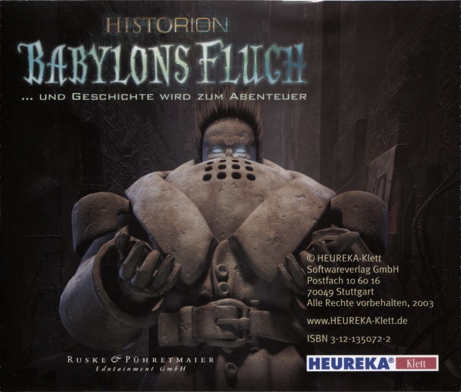 Other for Historion: Babylons Fluch (Windows) (Braingame reprint): Jewel Case - Back