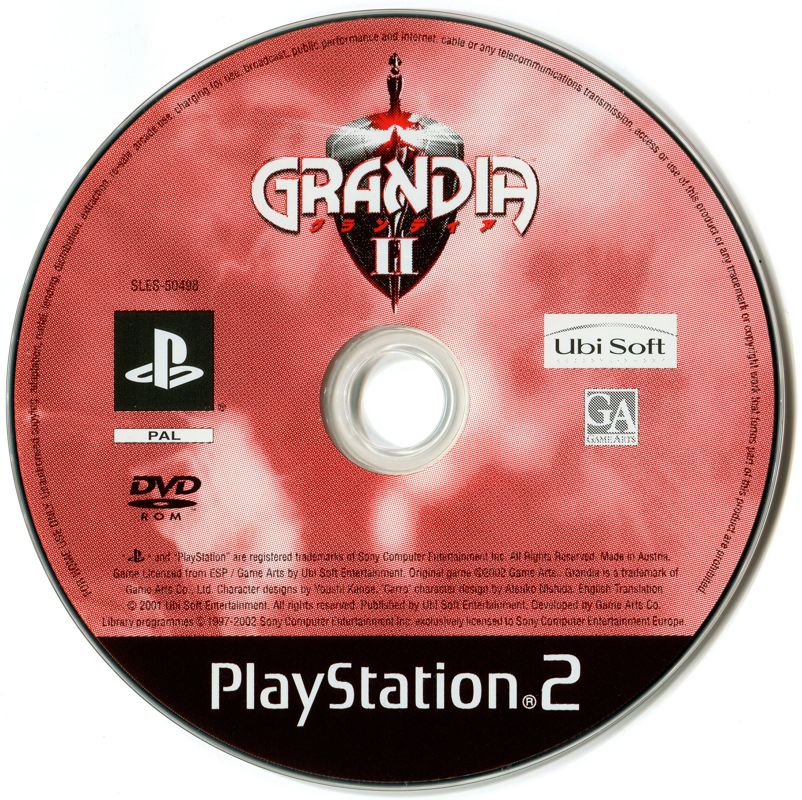 Media for Grandia II (PlayStation 2)