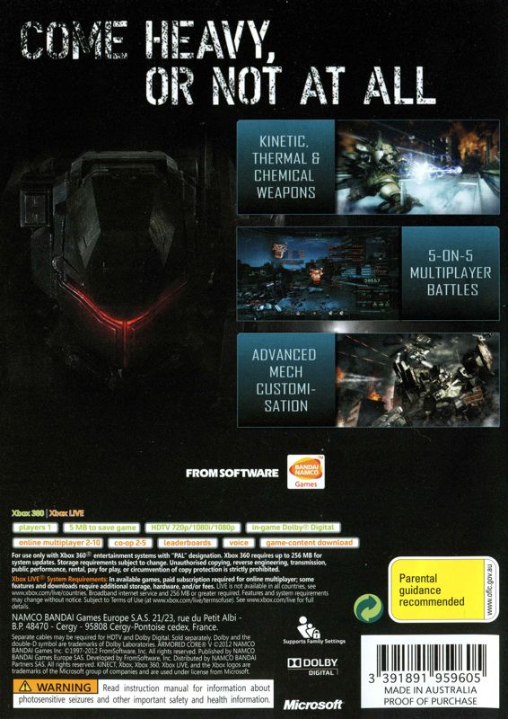 Armored Core V XBox 360