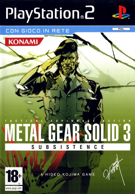 Front Cover for Metal Gear Solid 3: Subsistence (PlayStation 2)