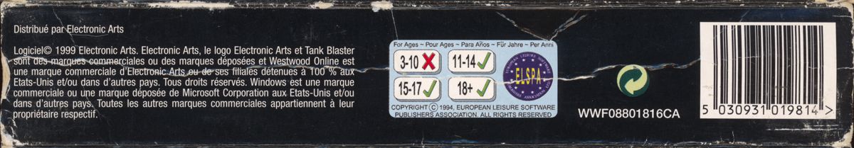 Spine/Sides for Recoil (Windows): Bottom