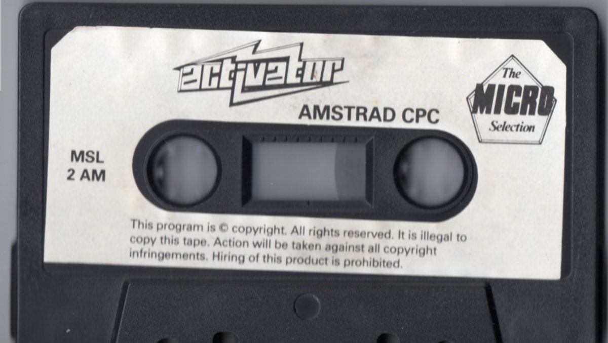 Media for Activator (Amstrad CPC) (The Micro Selection budget release)