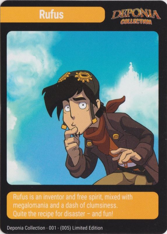 Extras for Deponia Collection (Nintendo Switch) (SRG #57 release): Art Card 000/001