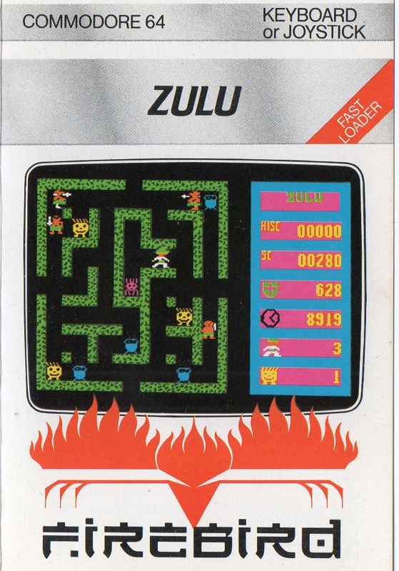 Front Cover for Zulu (Commodore 64)