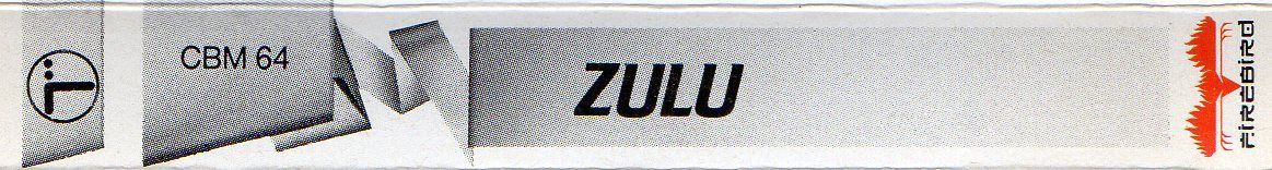 Spine/Sides for Zulu (Commodore 64)