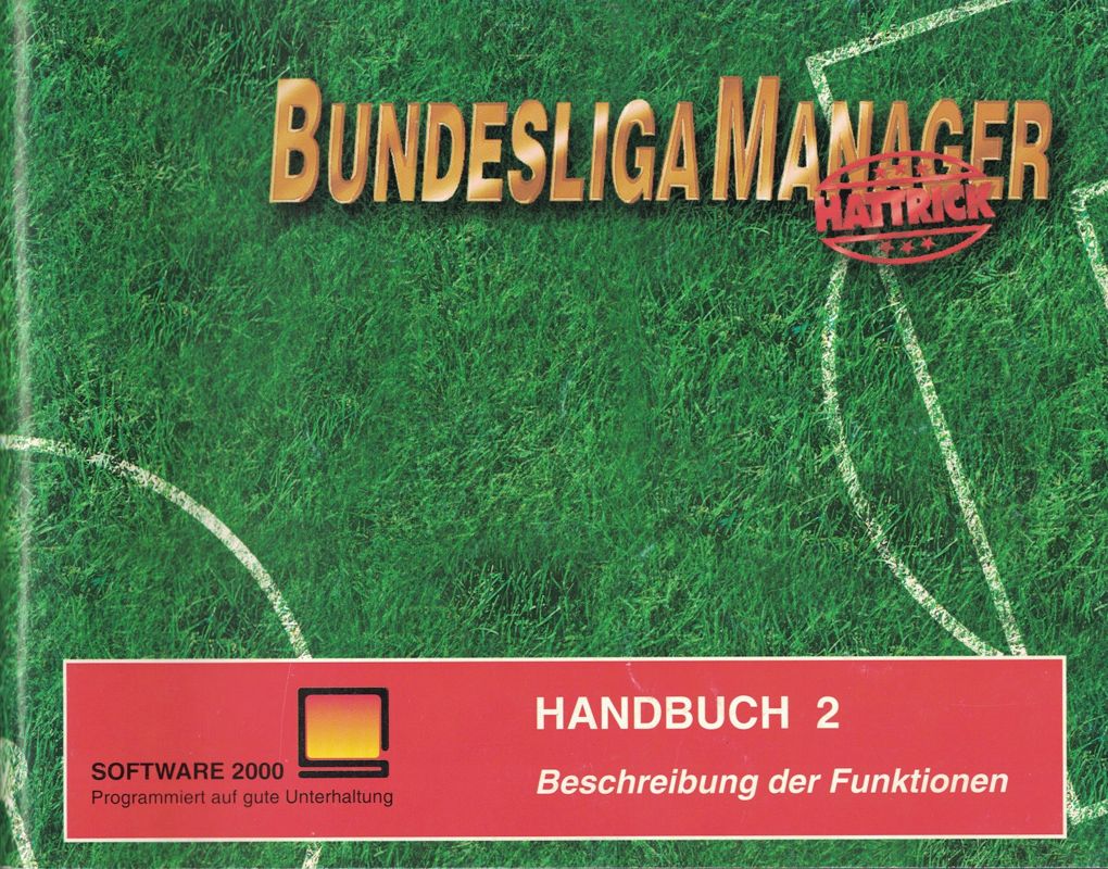 Manual for Football Limited (Amiga) (AGA version): Manual 2 Front