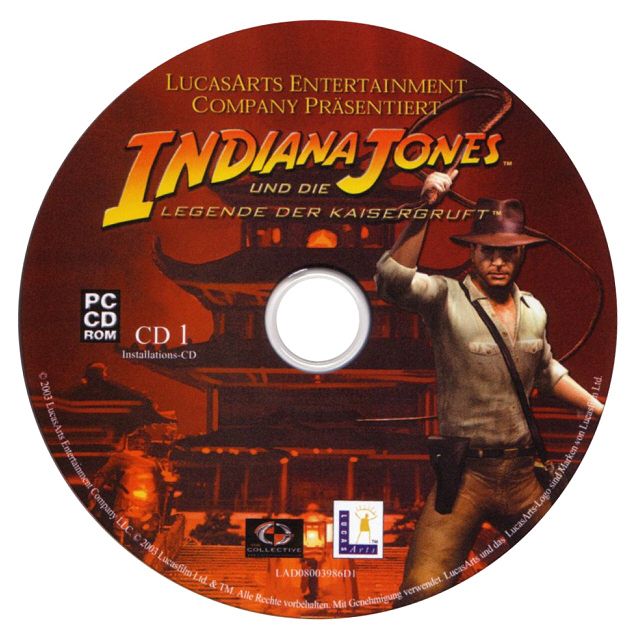 Media for Indiana Jones and the Emperor's Tomb (Windows): Disc 1