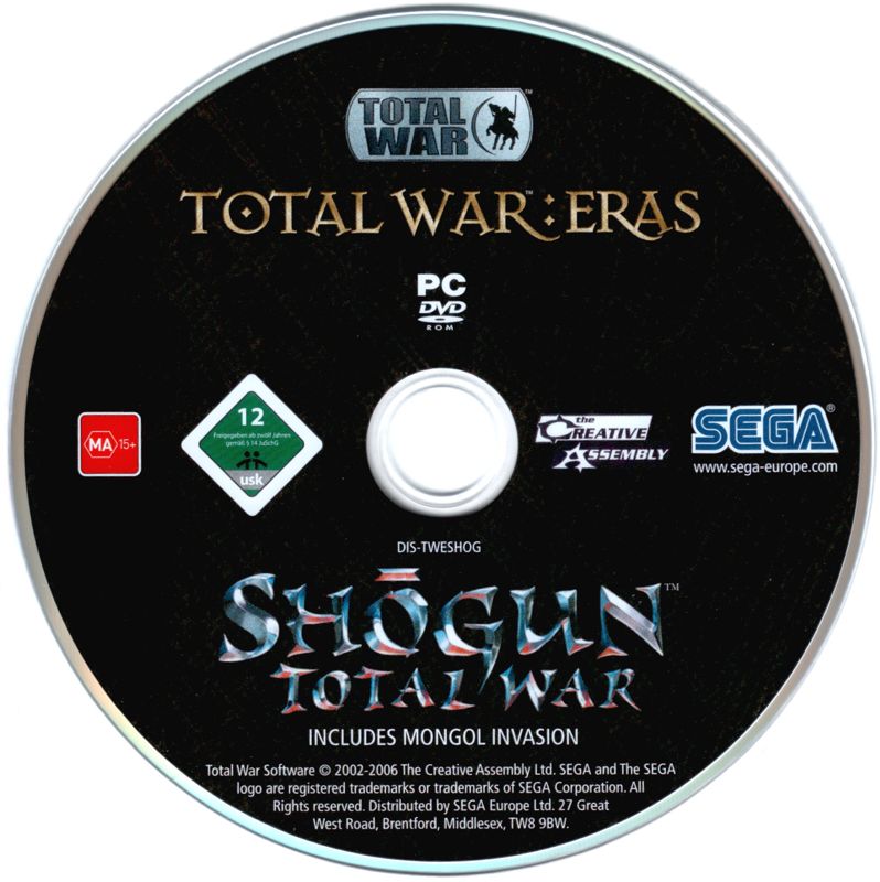 Media for Total War: Eras (Windows): Shogun + Mongol Invasion DVD