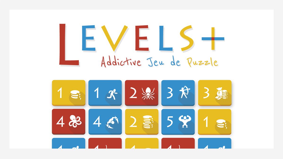 Front Cover for Levels+: Addictive Puzzle Game (Nintendo Switch) (download release): French version