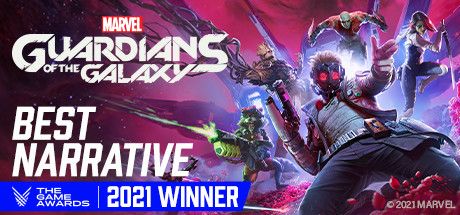 Front Cover for Marvel Guardians of the Galaxy (Windows) (Steam release): The Game Awards | 2021 Winner - Best Narrative