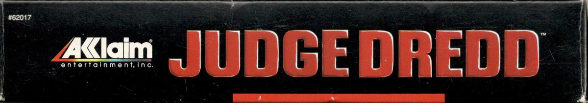 Spine/Sides for Judge Dredd (SNES) (With sticker): Top