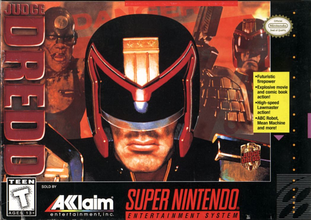 Front Cover for Judge Dredd (SNES) (Without sticker)