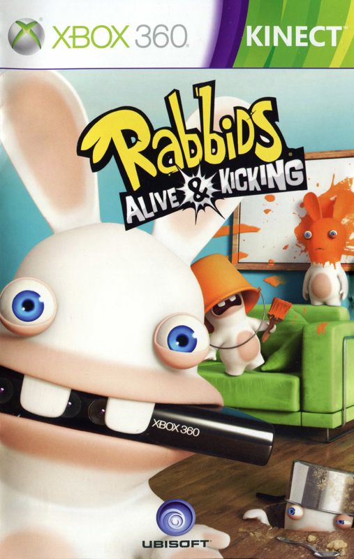 Manual for Rabbids: Alive & Kicking (Xbox 360): Front