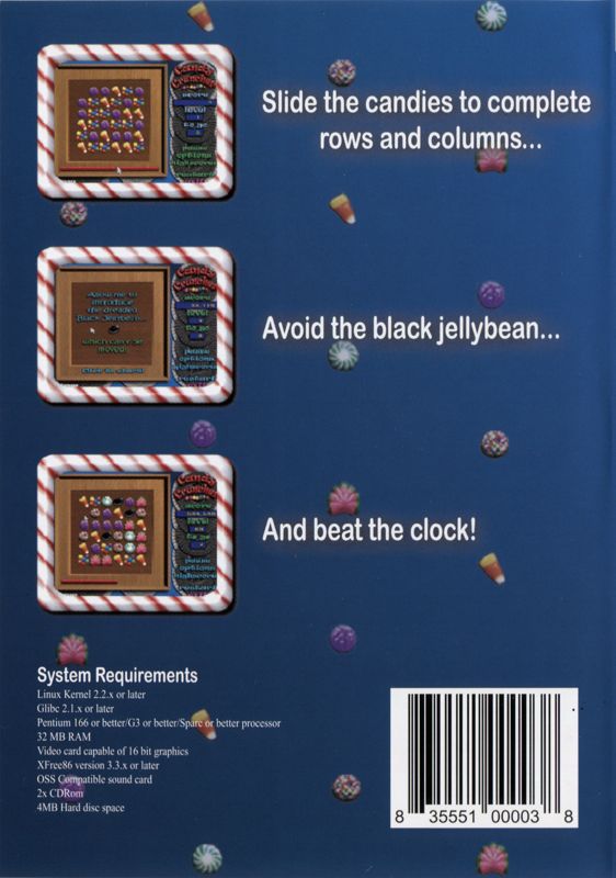 Back Cover for Candy Cruncher (Linux)