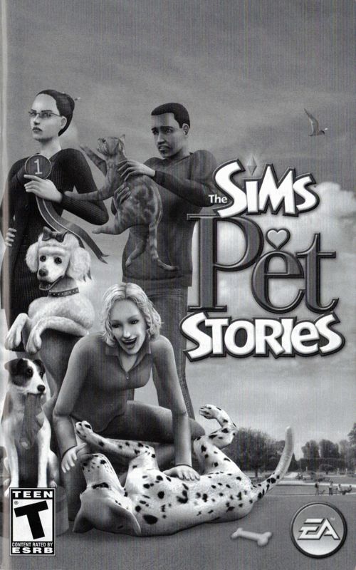 Manual for The Sims: Pet Stories (Windows): Front