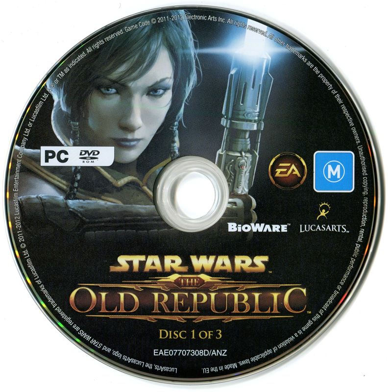 Media for Star Wars: The Old Republic (Windows): Disc 1