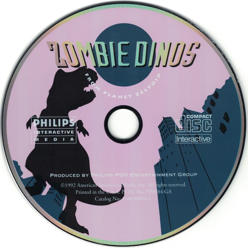 Media for Zombie Dinos from Planet Zeltoid (CD-i)