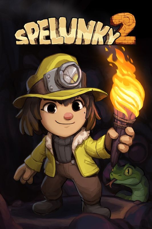 Front Cover for Spelunky 2 (Windows Apps and Xbox Cloud Gaming and Xbox One and Xbox Series) (download release)