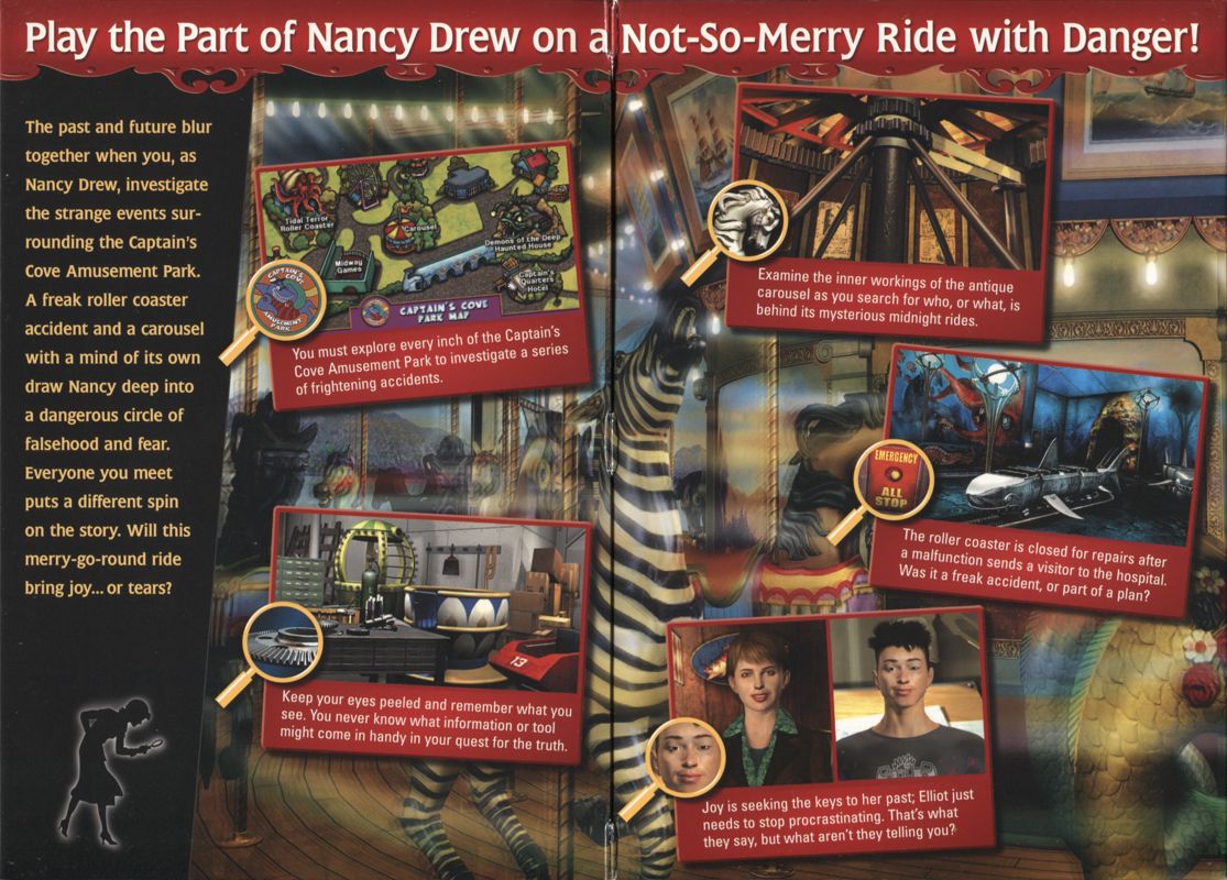 Inside Cover for Nancy Drew: The Haunted Carousel (Windows): Full