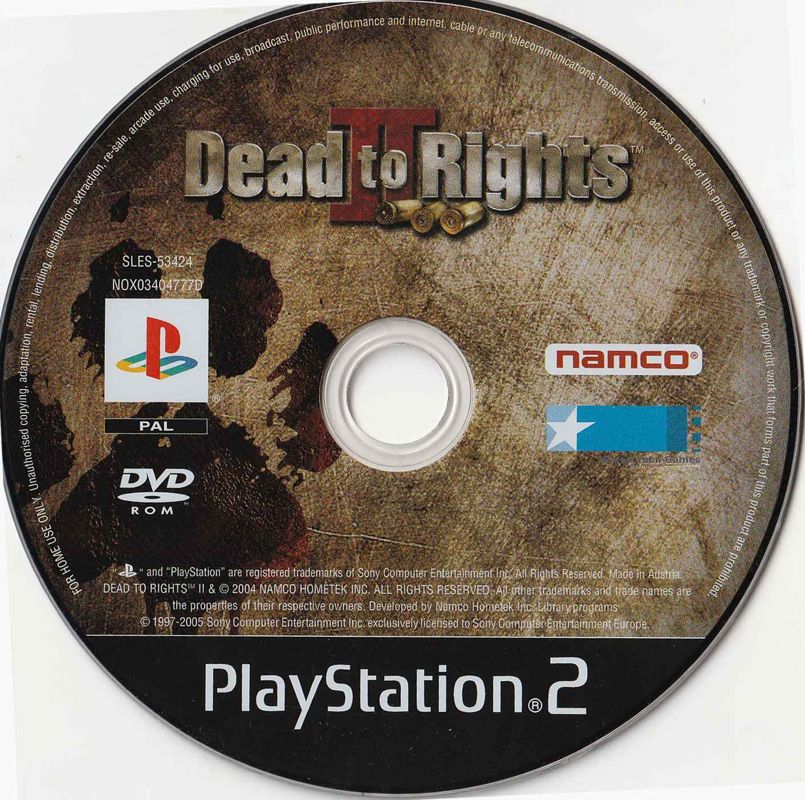 Media for Dead to Rights II (PlayStation 2)