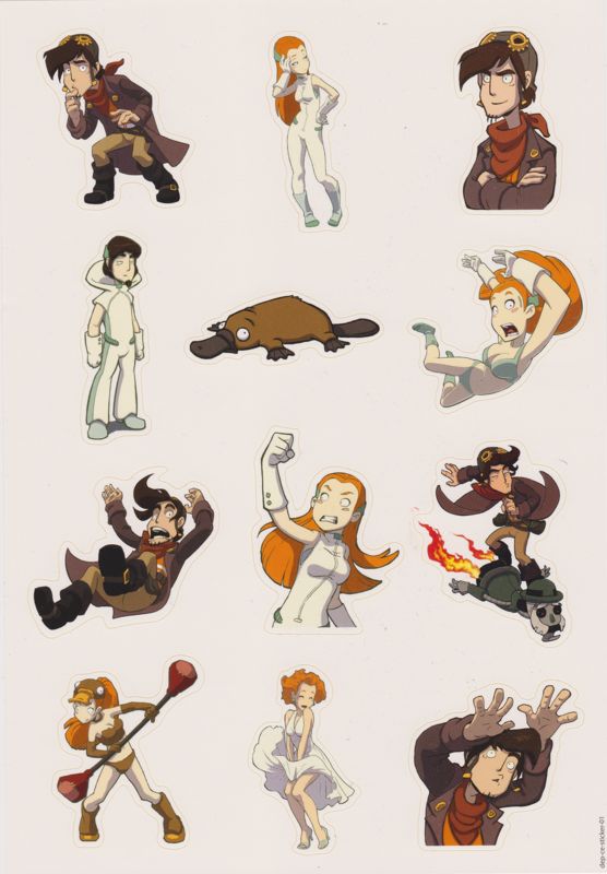 Extras for Deponia Collection (Collector's Edition) (Nintendo Switch) (SRG CE #6 release): Sticker Sheet