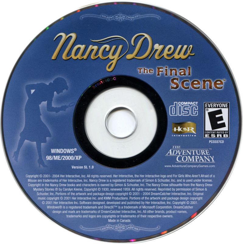 Media for Nancy Drew: 75th Anniversary Edition (Limited Edition) (Windows) (Alternate release): <i>The Final Scene</i>