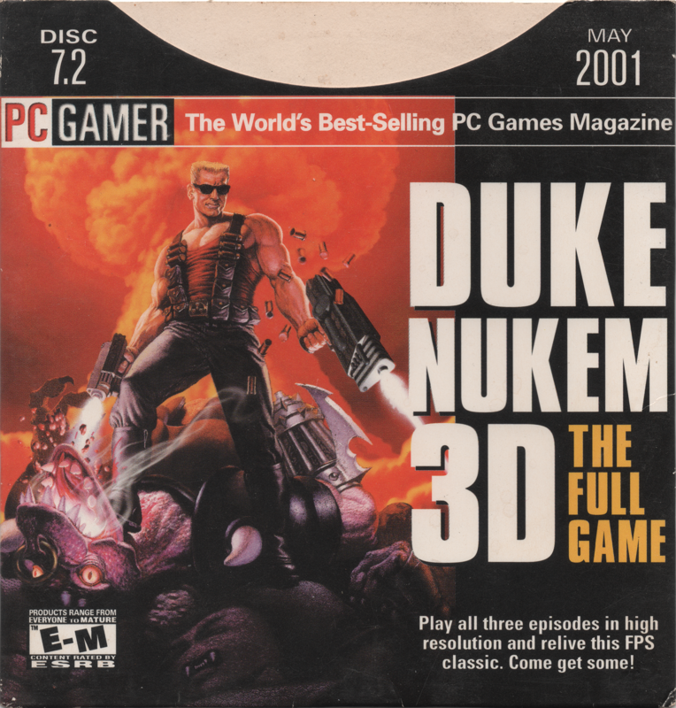 Other for Duke Nukem 3D (DOS) (PC Gamer - Disc 7.2 - May 2001): Cardboard Sleeve - Front