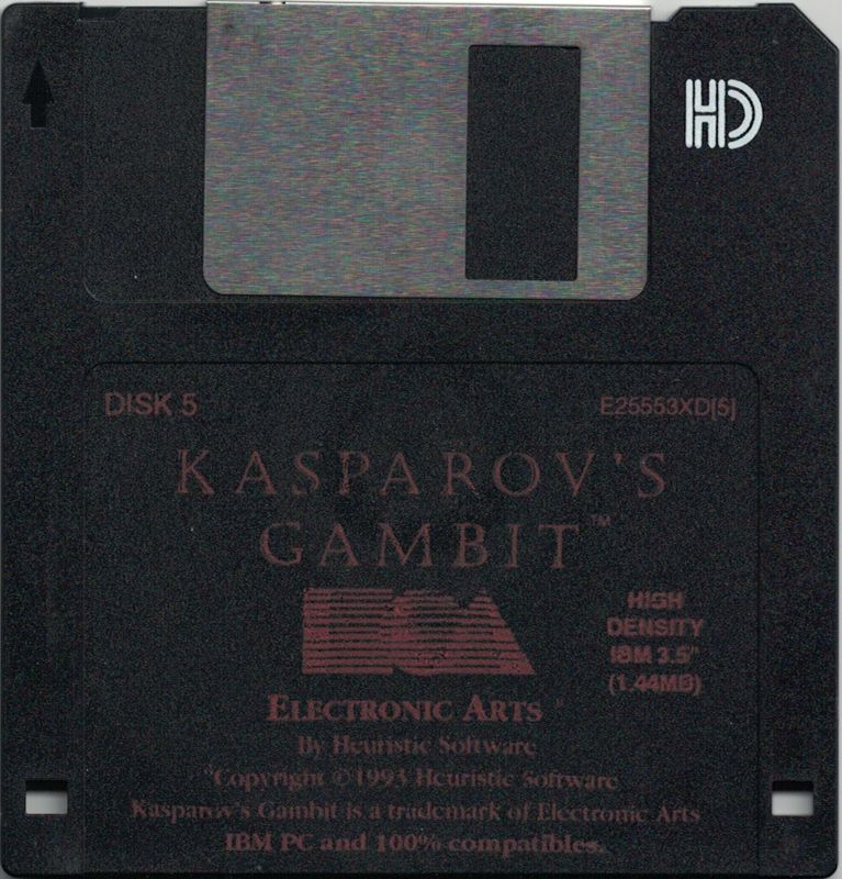 Media for Kasparov's Gambit (DOS): Disk 5