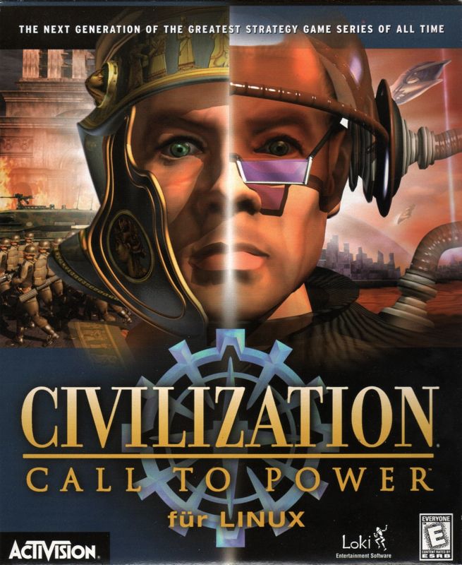 Front Cover for Civilization: Call to Power (Linux): misprinted "für LINUX" cover from the second print run