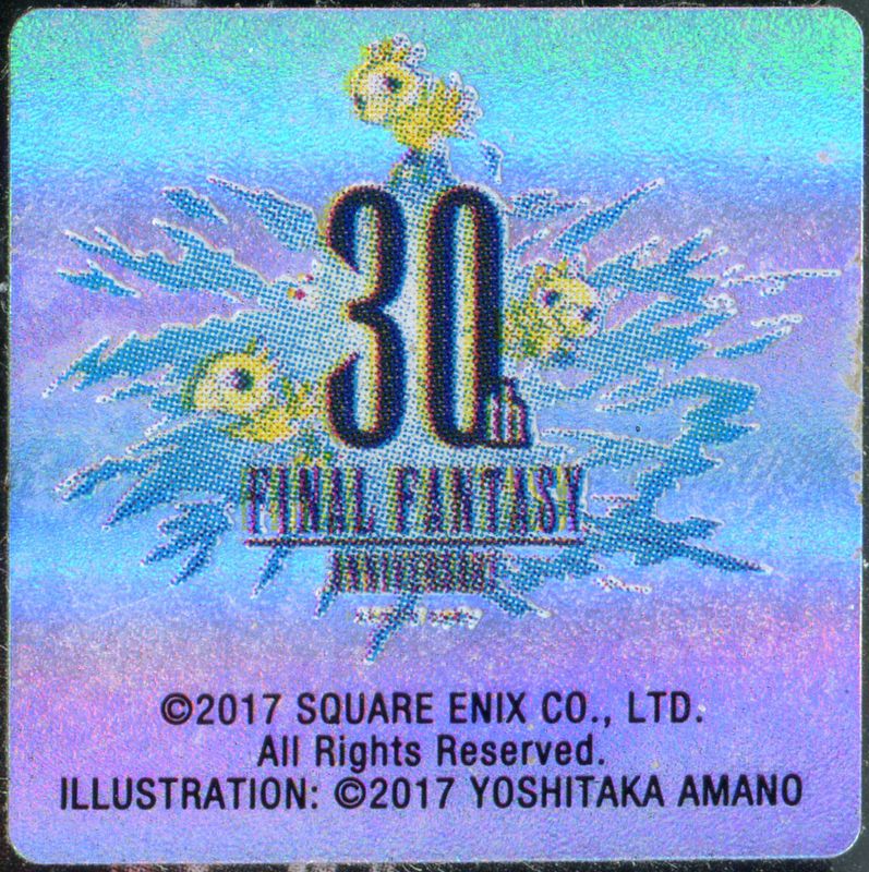 Extras for Final Fantasy XIV Online: Complete Edition (Windows): 30th anniversary sticker on keep case