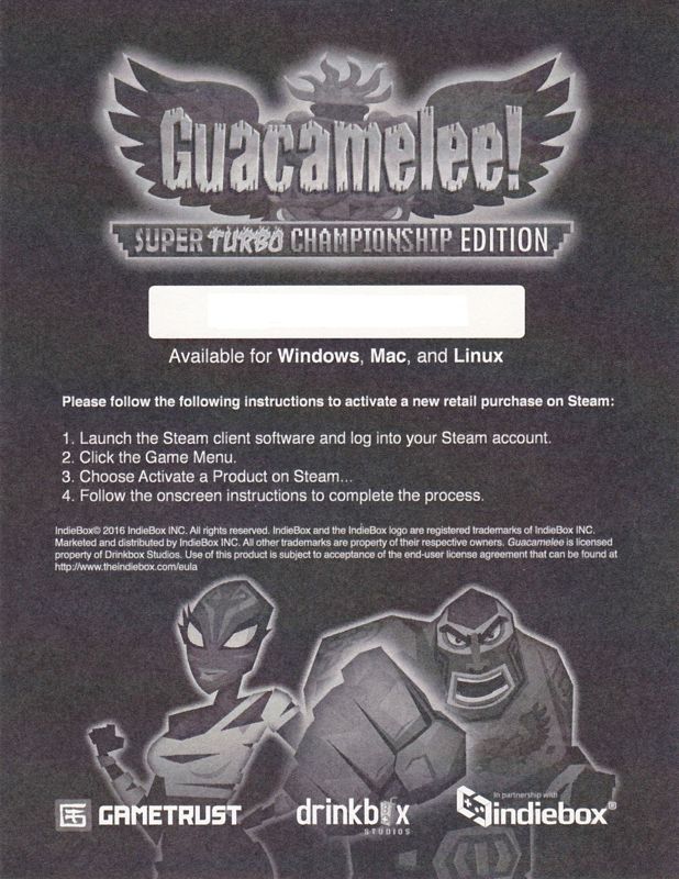 Other for Guacamelee! Super Turbo Championship Edition (Collector's Edition) (Windows): DLC - Back