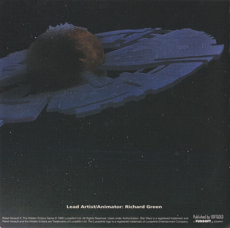 Other for Star Wars: Rebel Assault II - The Hidden Empire (DOS and Windows) (2nd German release (Complete German) - re-release): Front Inlay