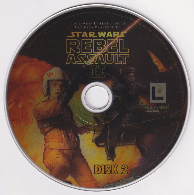 Media for Star Wars: Rebel Assault II - The Hidden Empire (DOS and Windows) (2nd German release (complete German)): Disc 2/2