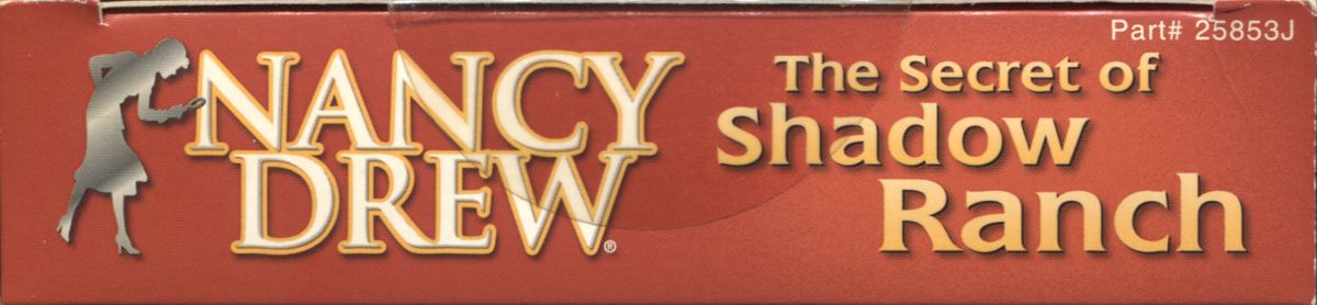 Spine/Sides for Nancy Drew: The Secret of Shadow Ranch (Windows) (Earlier release with different promotional material): Top