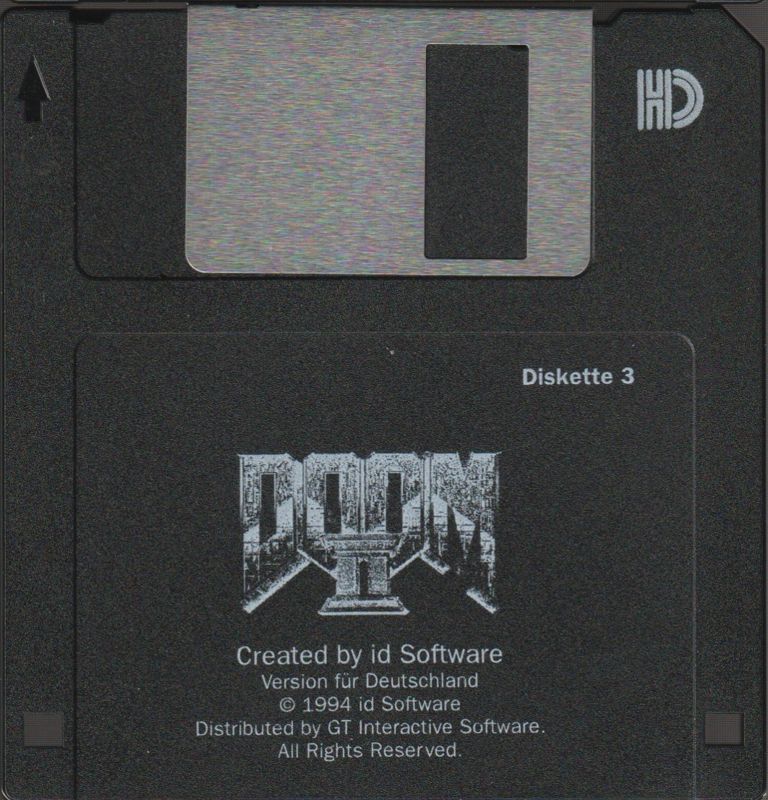 Media for Doom II (DOS) (3.5" floppy disk release): Disk 3