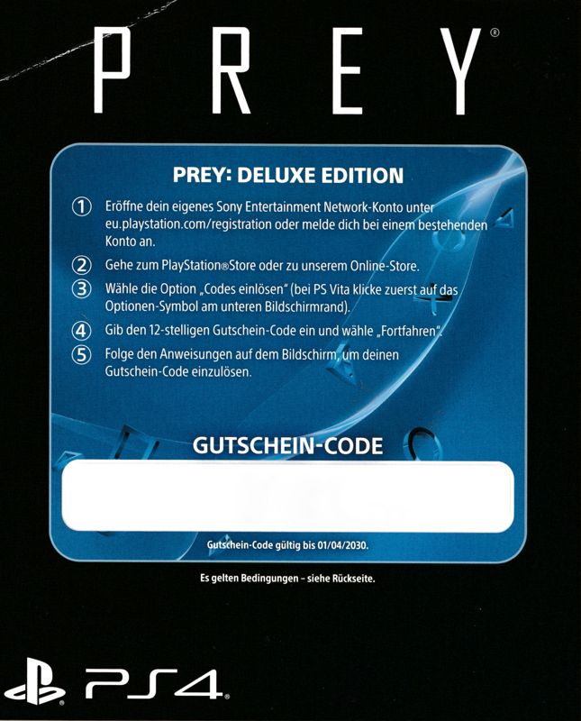 Prey Digital Deluxe Edition cover or packaging material MobyGames