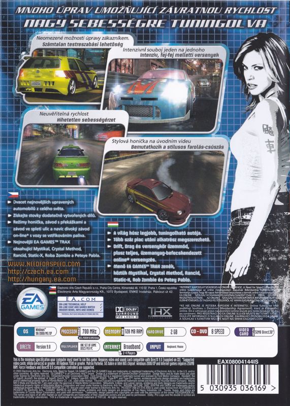 Back Cover for Need for Speed: Underground (Windows)